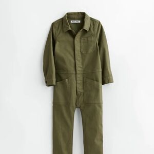 Olive Green Kids Jumpsuit
